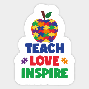 Autism Teacher Autism Awareness Gift for Birthday, Mother's Day, Thanksgiving, Christmas Sticker